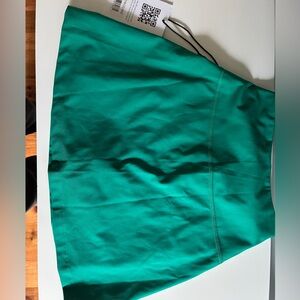 Girlfriend Collective Teal Mini Skirt